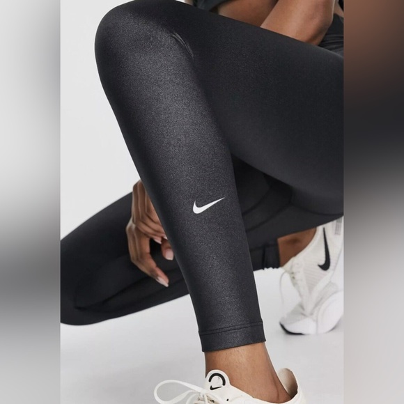 Nike Women's One Shine Tights - Black - M - Picture 3 of 5
